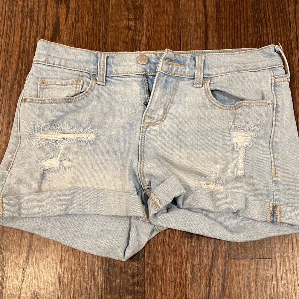 Light Wash Jean Shorts